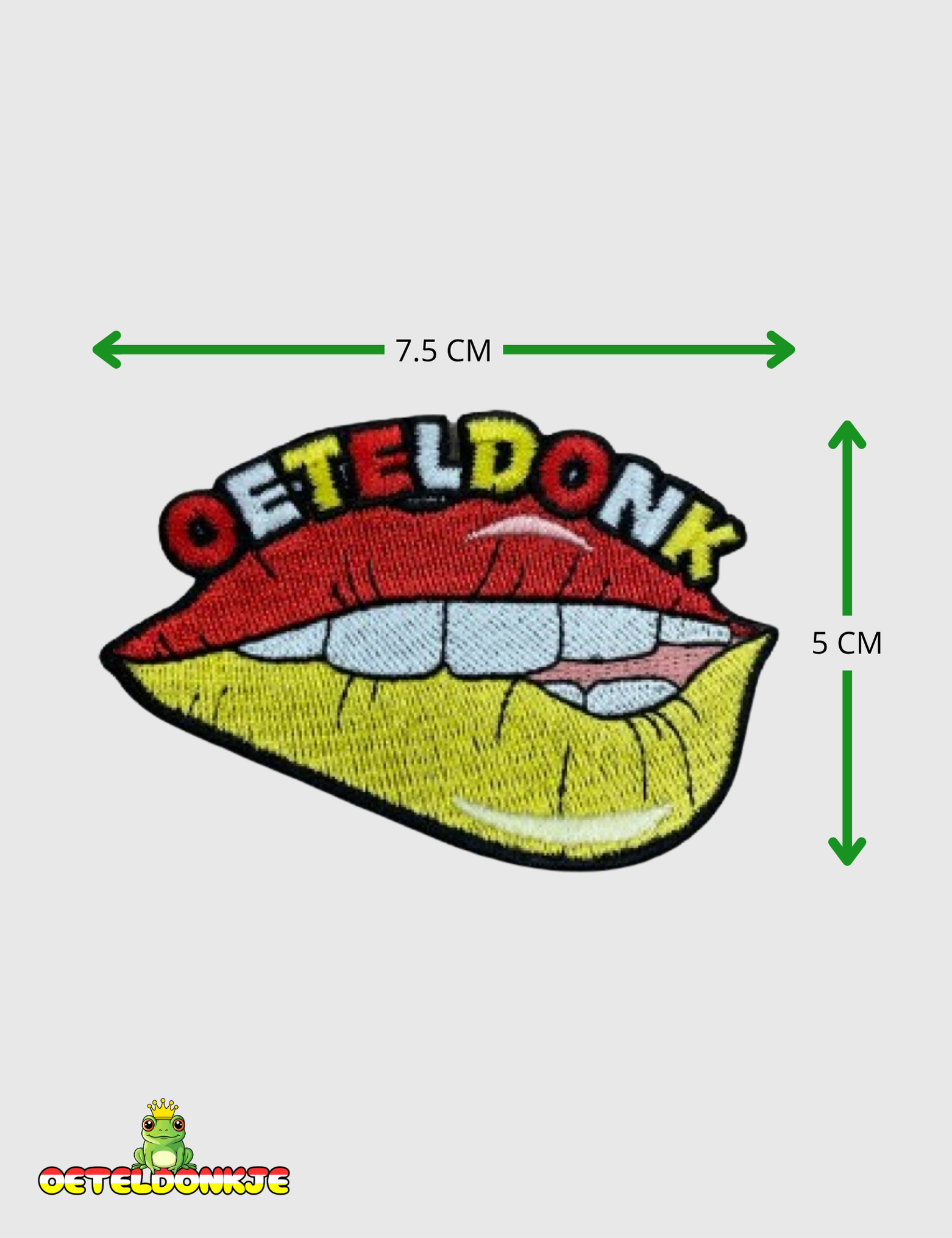 Embleem ‘Oeteldonkse bijtende lippen’