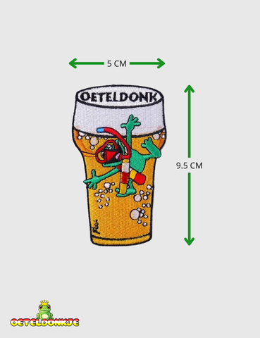 Embleem ‘Kikker in Bierglas'