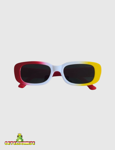 Oeteldonk Bril rood/wit/geel (Unisex)