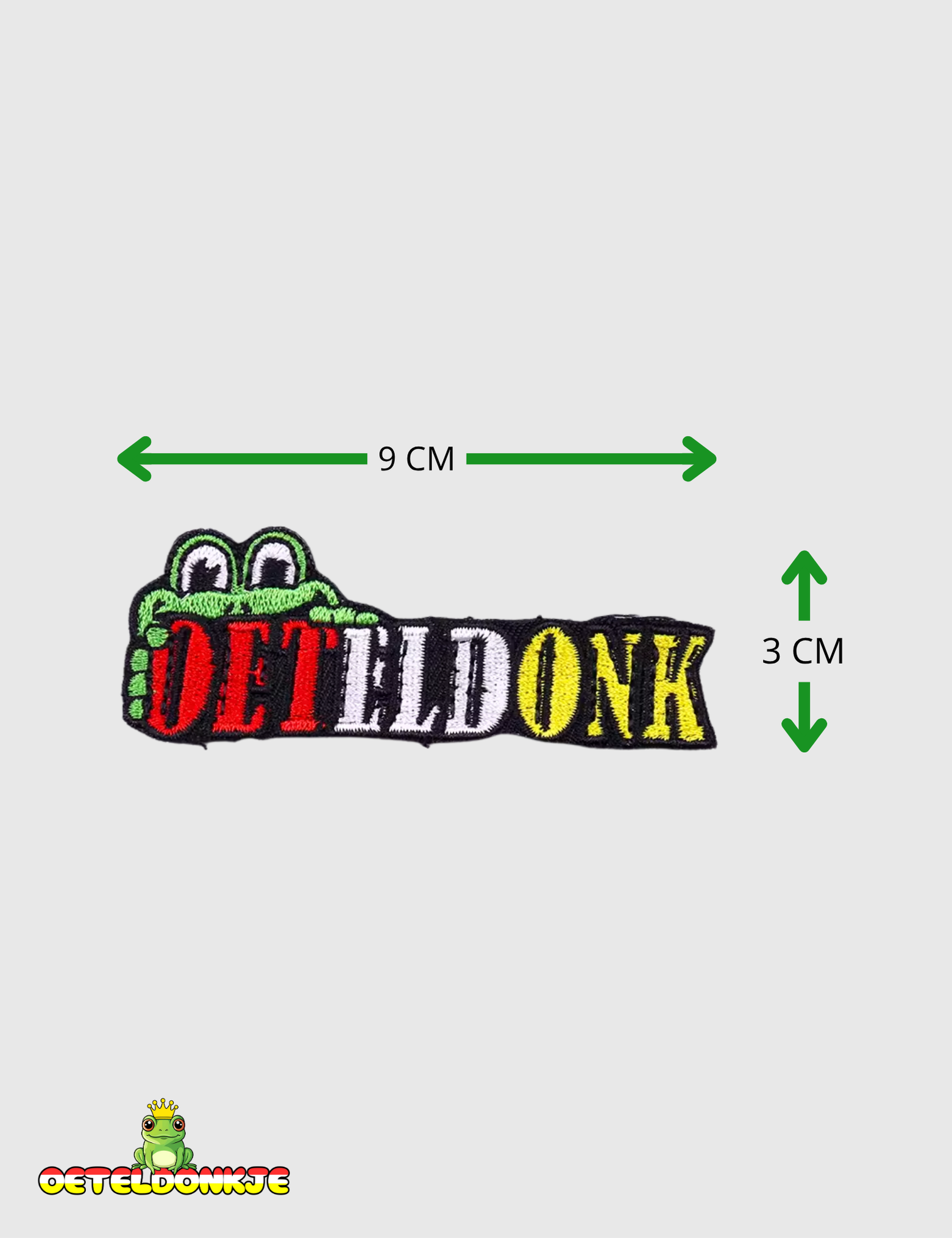 Embleem Kikker ‘ROOD, WIT GEEL'