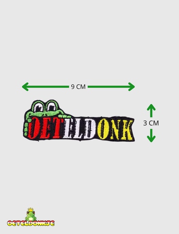 Embleem Kikker ‘ROOD, WIT GEEL'