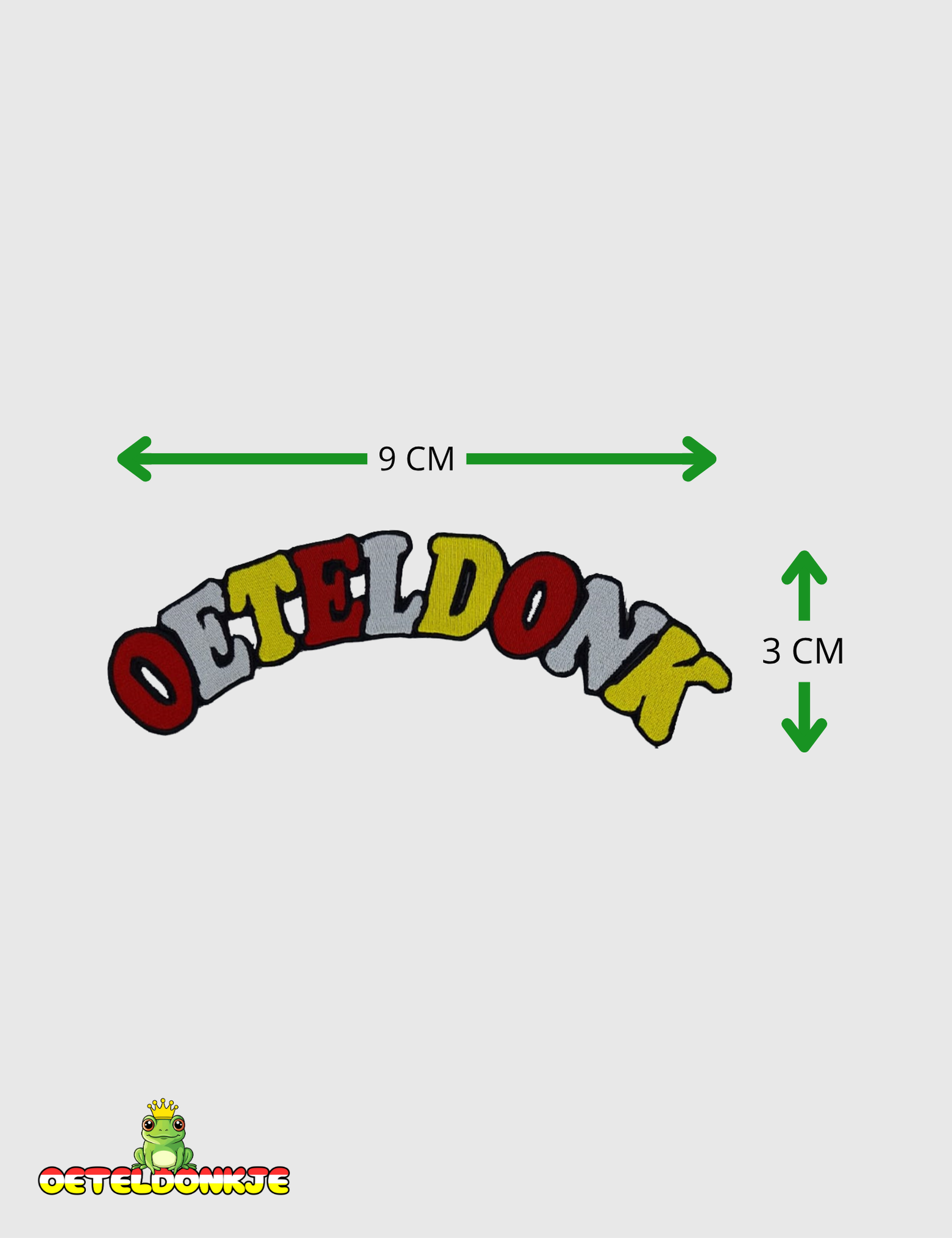 Embleem Oeteldonk ‘ROOD, WIT GEEL'